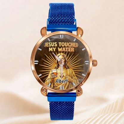 Funny Jesus Makes Magical Drink Customized Watch - Personalized Name – Meaningful Gift Of Faith