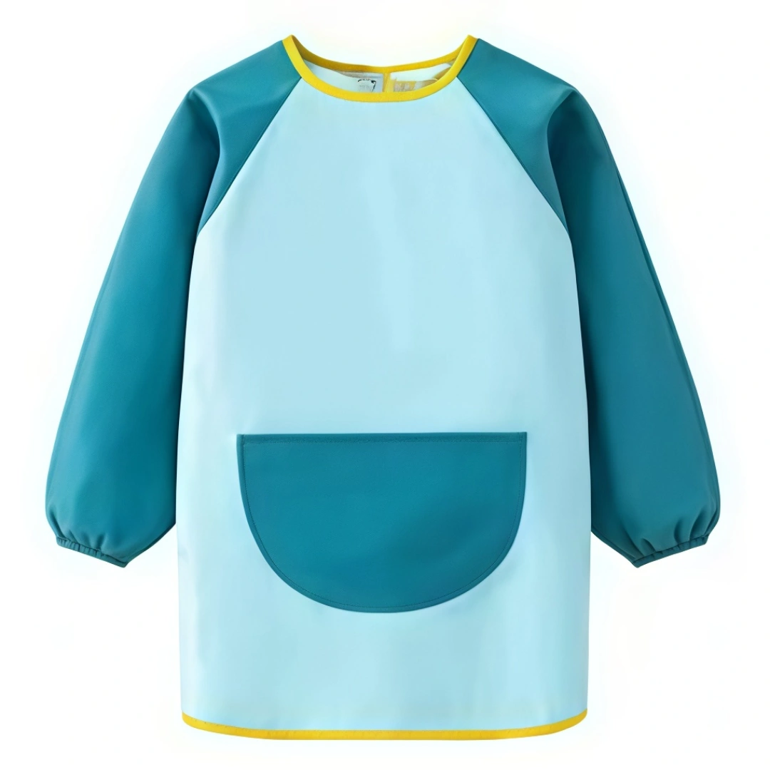 Personalized Bunny Ears Highland Cow Kid Painting Baking Apron with Name and Front Pocket Outdoor Activities Easter Gift for Kids