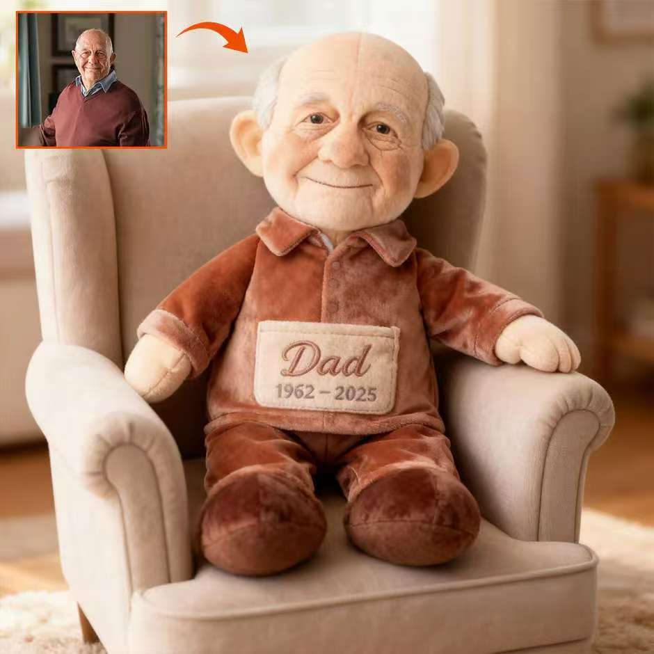 Custom From Any Photo - Personalized Memorial Faux Fur Shaped Pillow