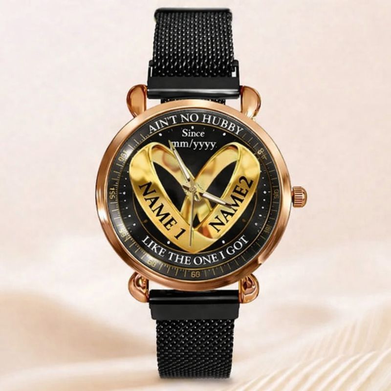 Wedding Rings - Custom Couple Names Watches