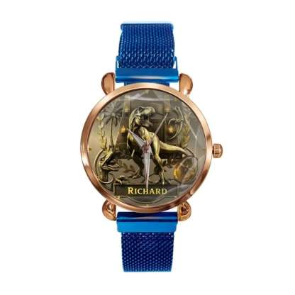 Personalized Dino Explorer T-Rex Watch – Add Your Name, Ancient World Theme