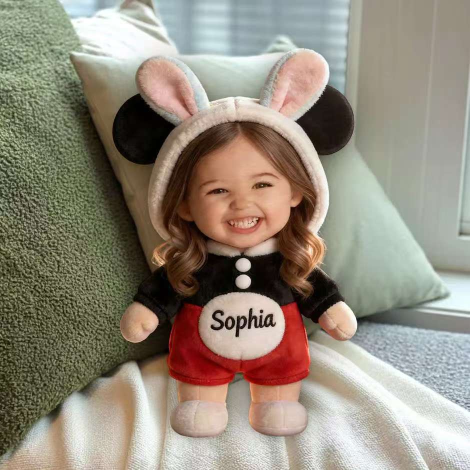 Any Photo Nana's Peeps Gift For Mom, Grandma - Personalized Kid Premium Faux Fur Pillow