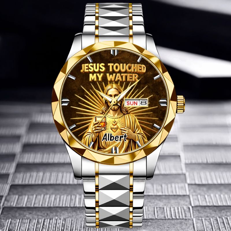 Funny Jesus Makes Magical Drink Customized Watch - Personalized Name – Meaningful Gift Of Faith
