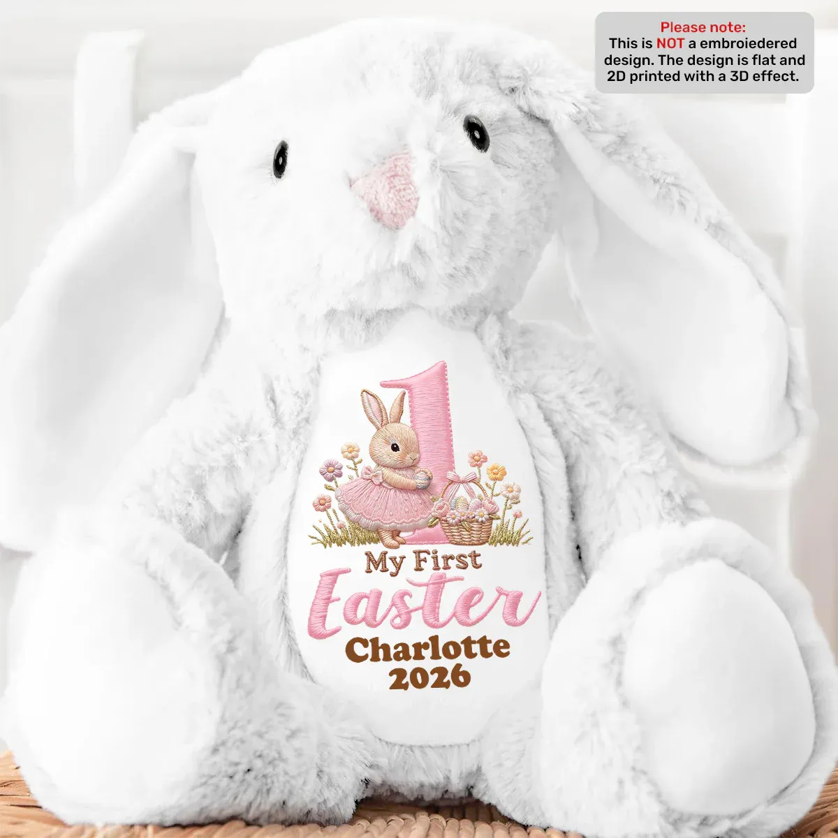 Baby's First Easter - Personalized Stuffed Bunny