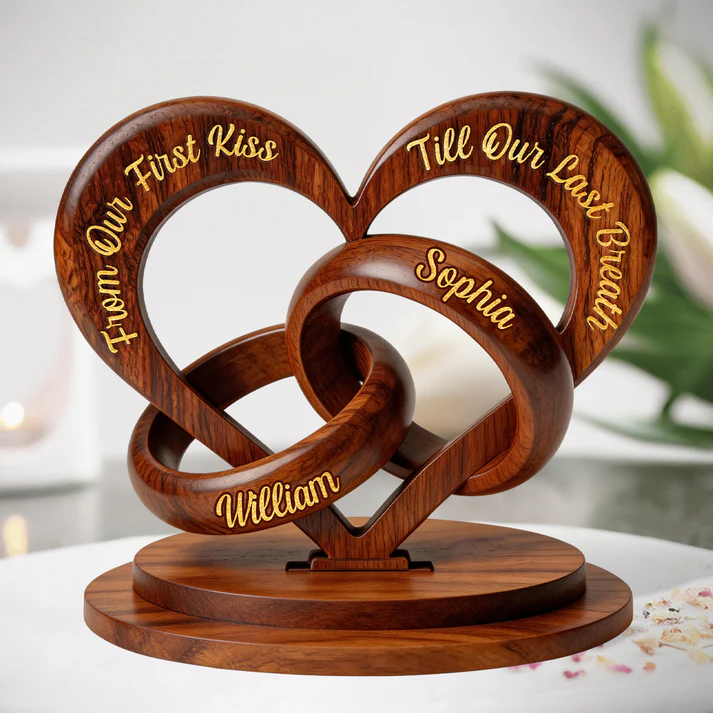 From First Kiss To Forever - Personalized Custom Shaped Acrylic Plaque