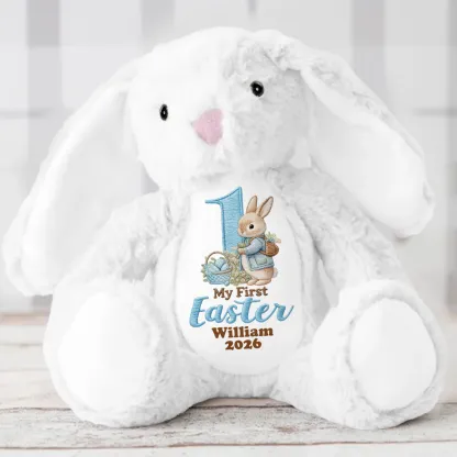 Baby's First Easter - Personalized Stuffed Bunny
