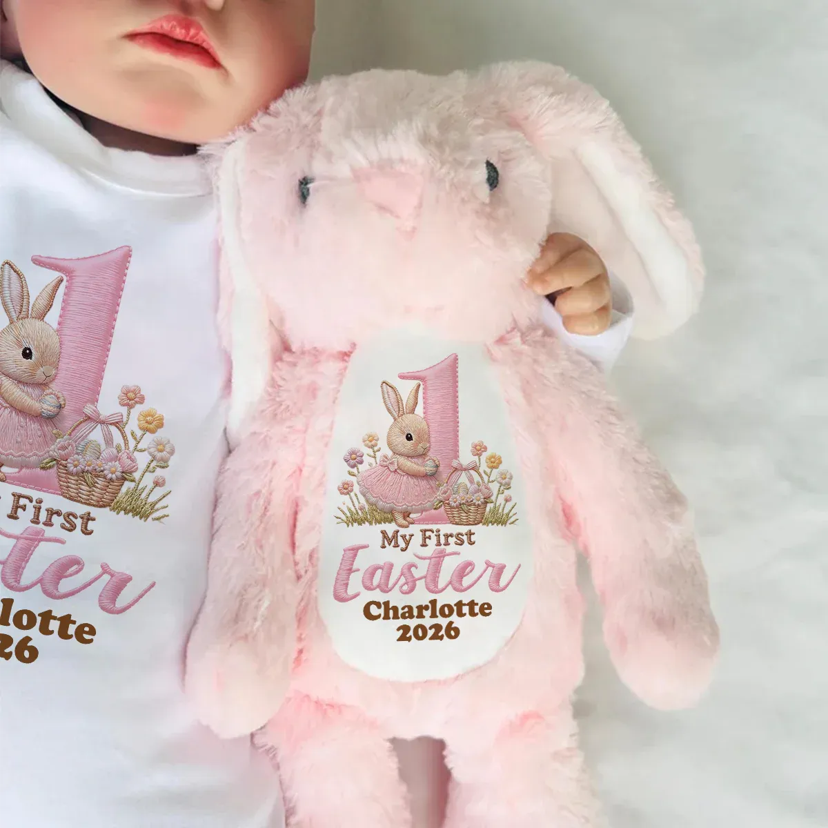 Baby's First Easter - Personalized Stuffed Bunny
