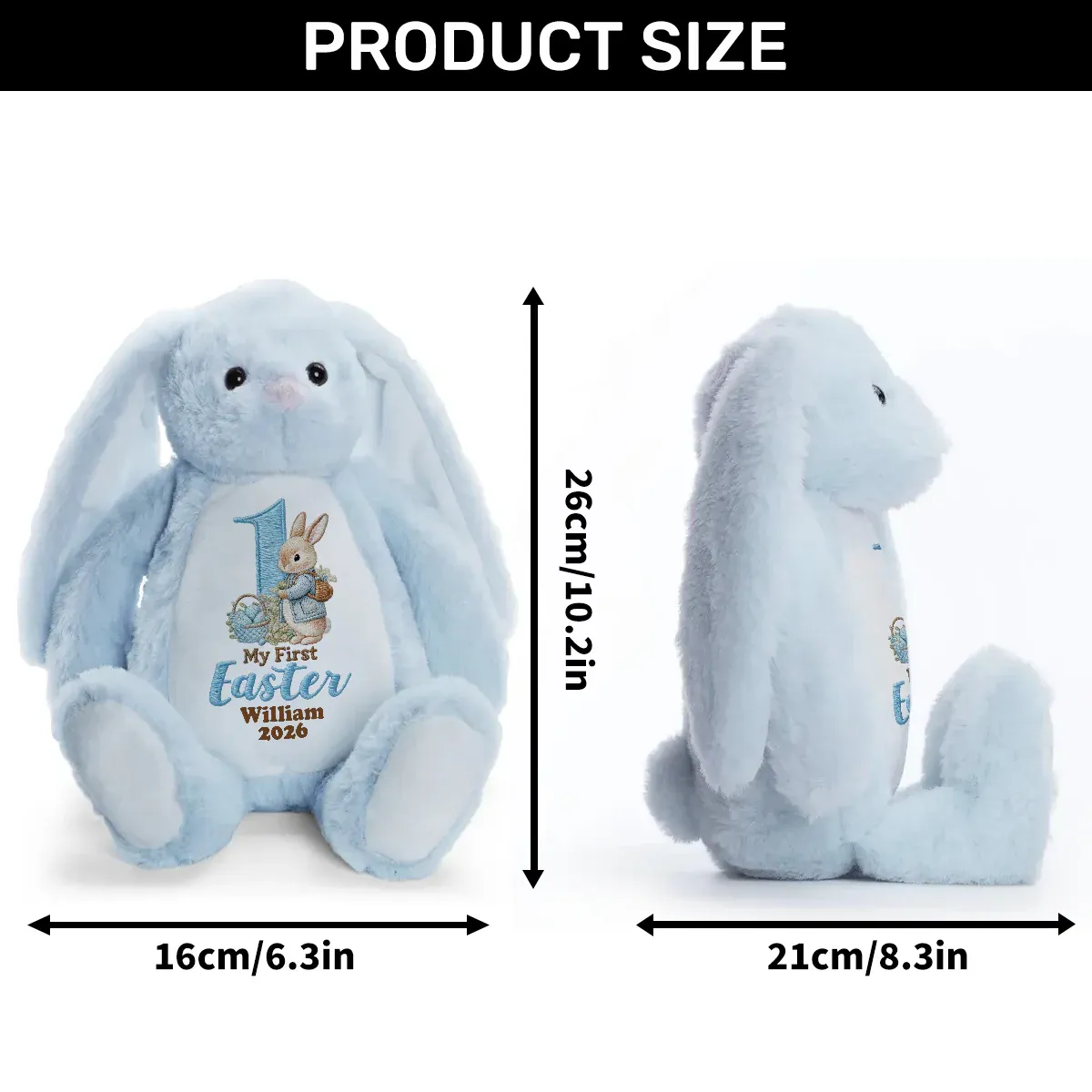 Baby's First Easter - Personalized Stuffed Bunny