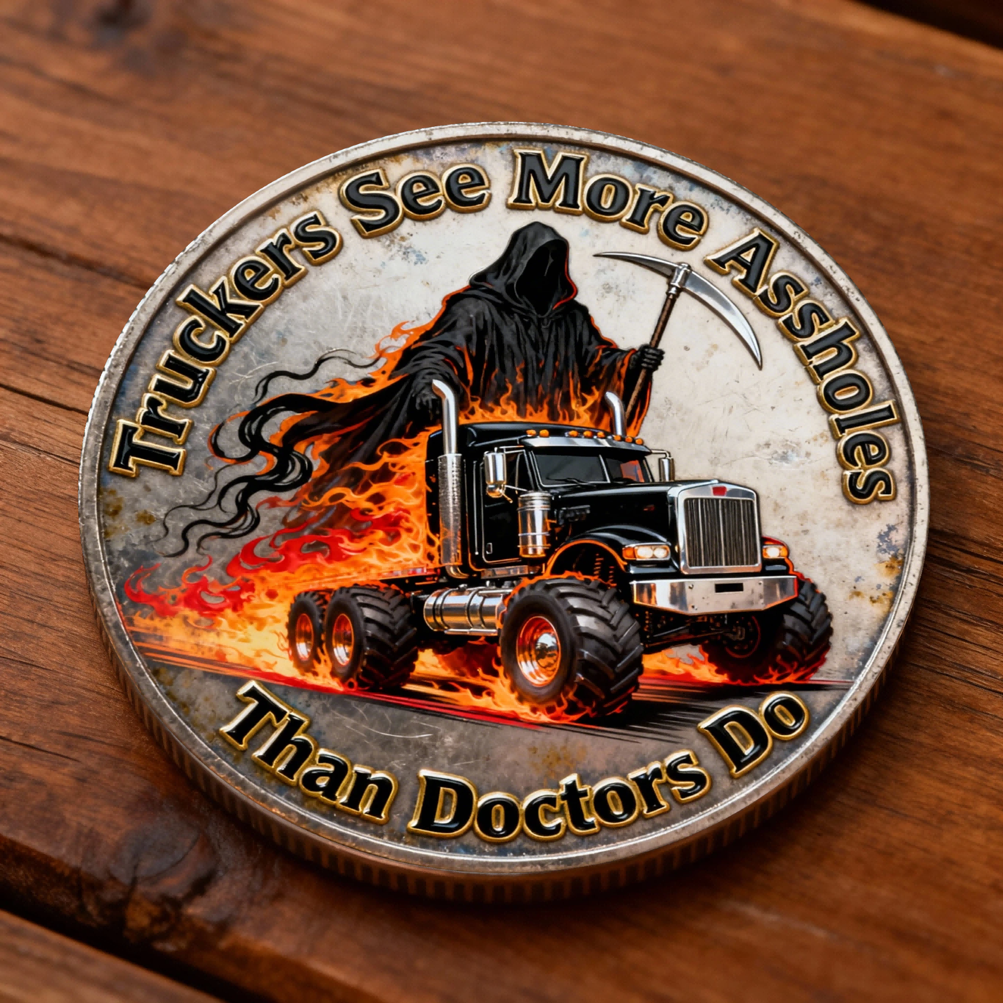 🏆Black Friday 60% OFF - 🚚🔥 “Truckers See More / Save More” Dual-Side Commemorative Coin