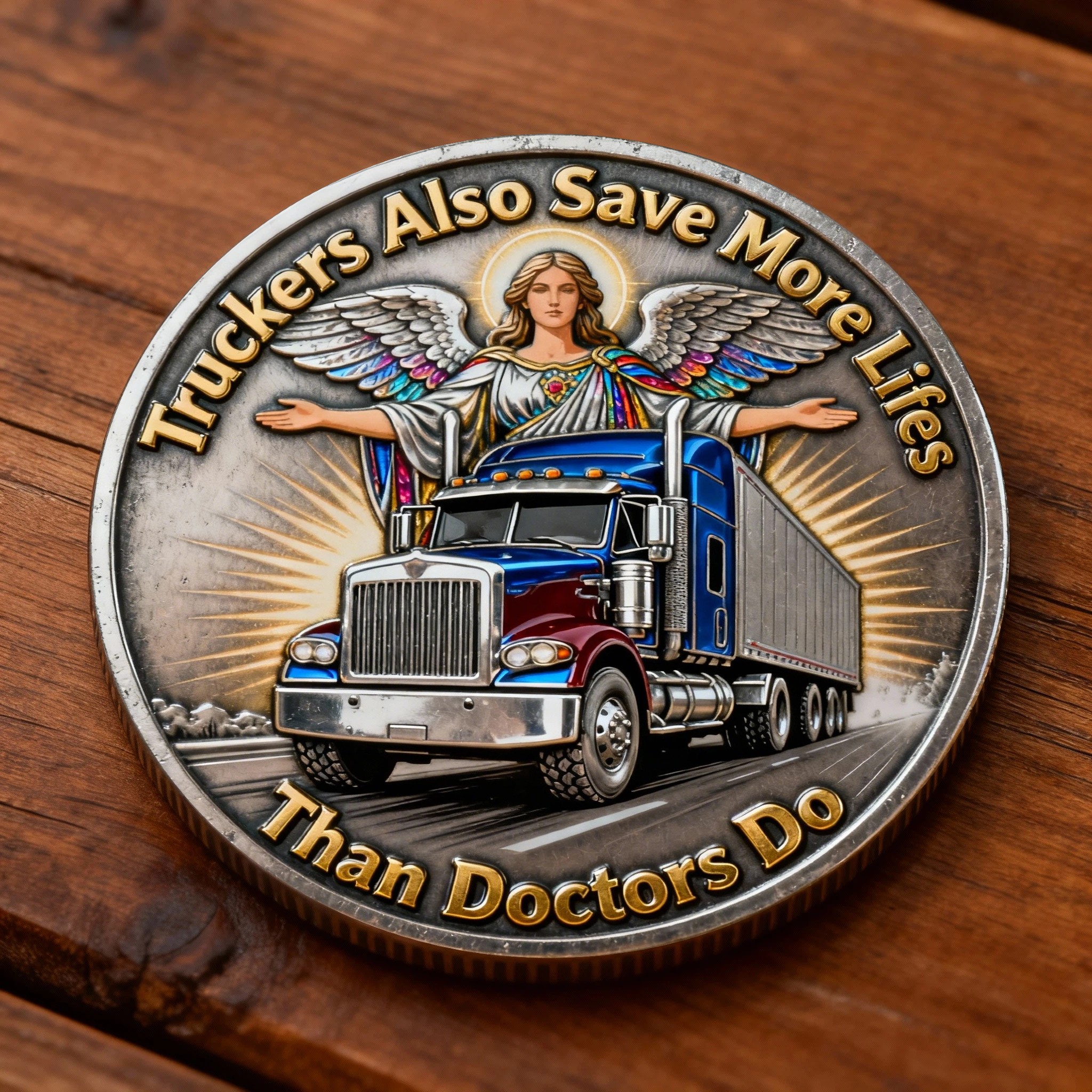 🏆Black Friday 60% OFF - 🚚🔥 “Truckers See More / Save More” Dual-Side Commemorative Coin