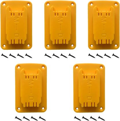 5Packs Tool Holders for DeWalt 14.4V/18V/20V & Milwaukee  M1818V lithium batteries tool mounting base electric drill