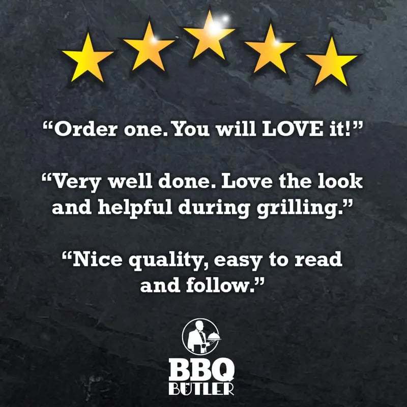 🍖Magnetic Meat Smoking Guide - Butcher Block