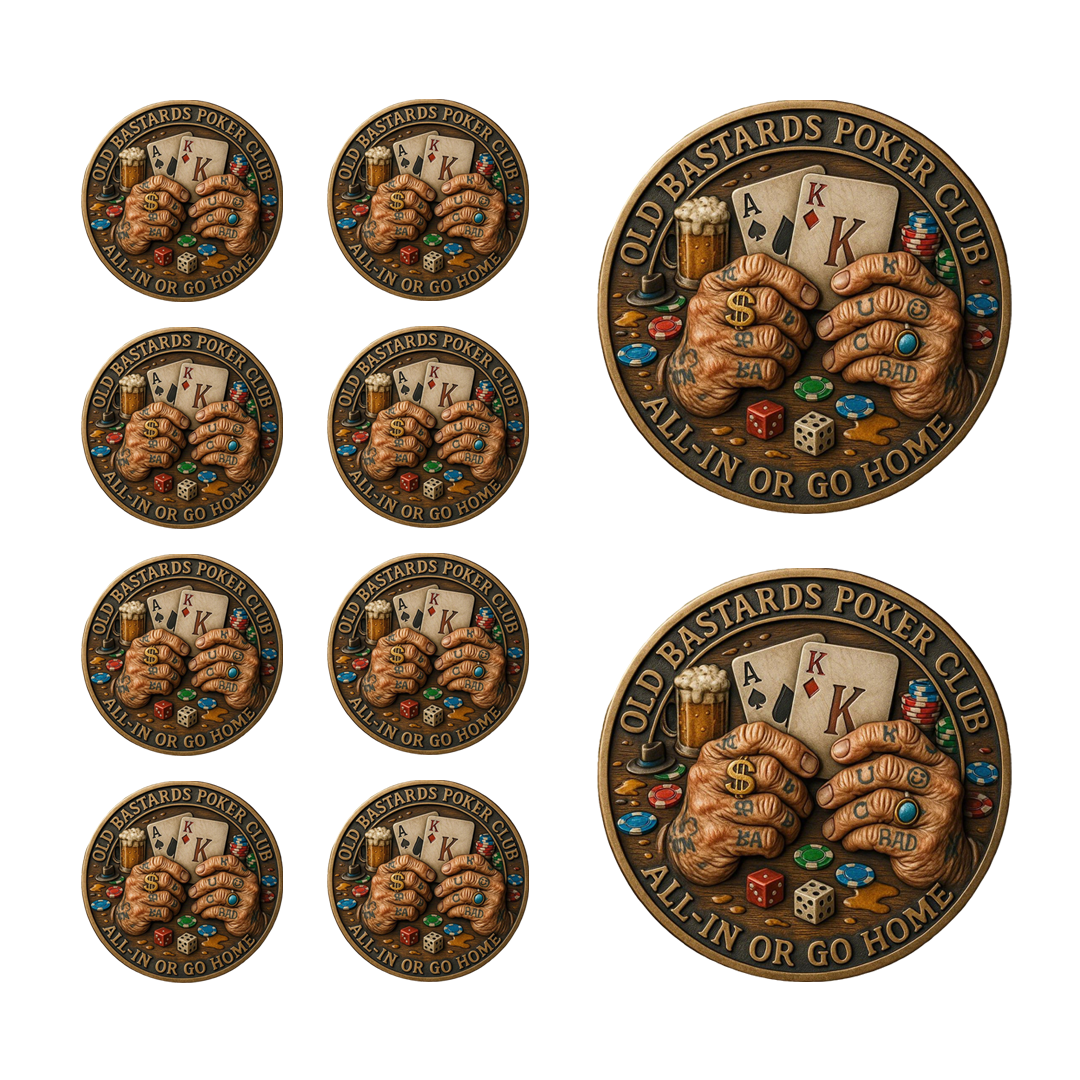 ⚡ Black Friday 24H Flash Sale-OLD BASTARDS POKER CLUB – CHALLENGE COIN