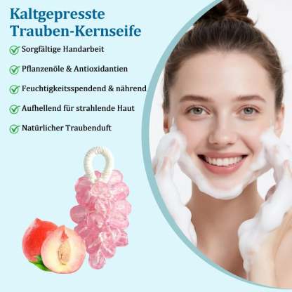 🔥Weihnachtsangebot 49 % RABATT🧼🍇Personalisierte Original handgemachte Kristalltraubenseife Sanfte Reinigungsseife