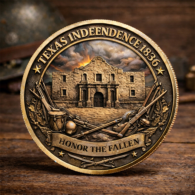 Alamo 190th Anniversary Commemorative Coin