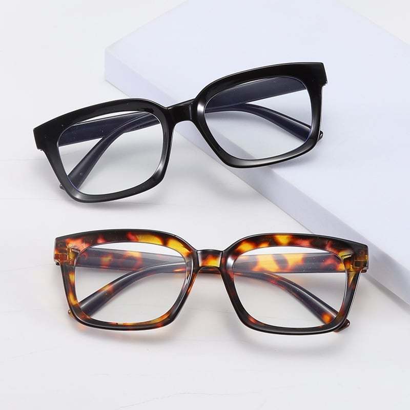 🔥Hot Sale-✨👓3 Pack Tortoiseshell Reading Glasses – Blue Light Blocking Oversized Square Readers