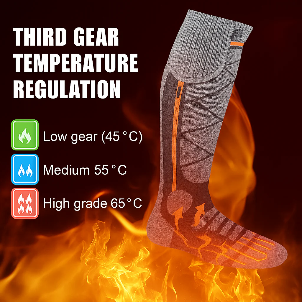 🔥 Heated Socks (Batteries Included)