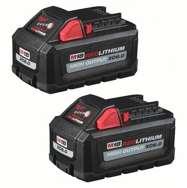 48-11-1865 M18 XC6.0 6AH RedLithium High Output Cordless Power Tool Batteries for M18 Systems