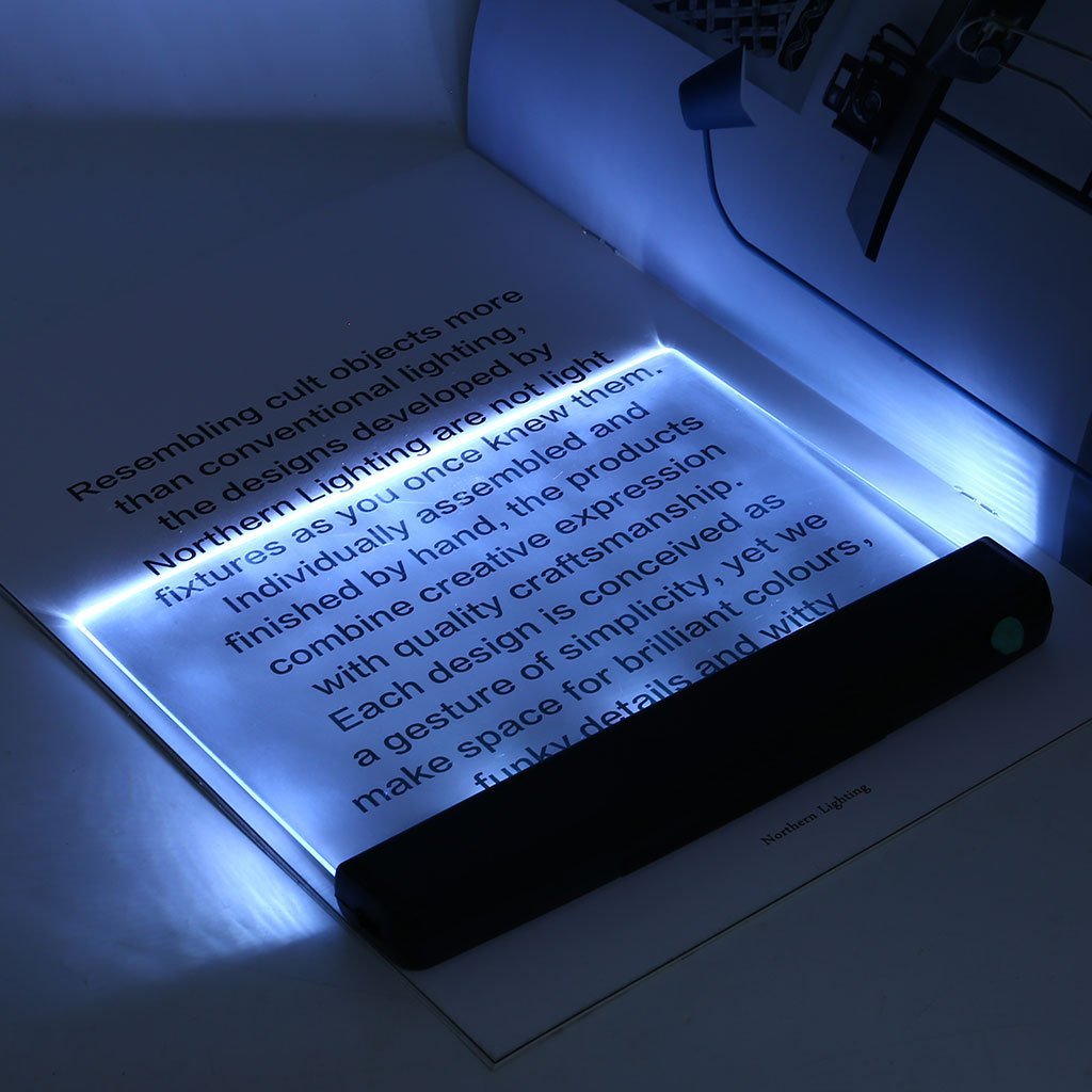 Multifunctional LED flat-panel night vision reading lamp