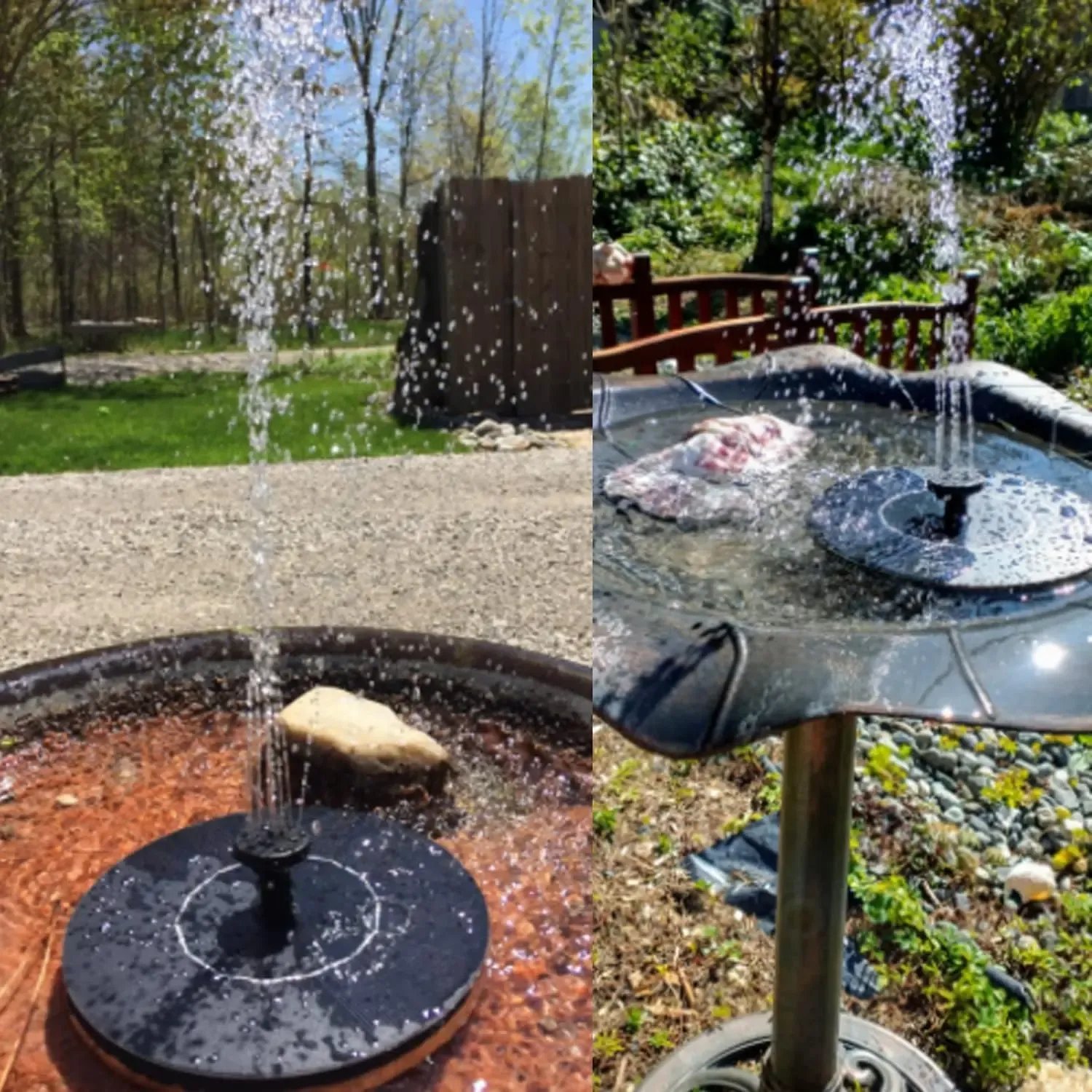 🌞Solar Fountain💧 – Solar Powered Bird Bath Pump, 1.4W Panel, 4 Nozzles