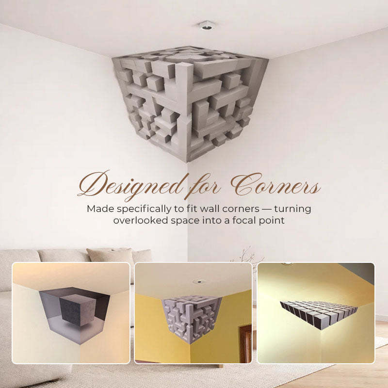 3D Optical Illusion Corner Wall Decal