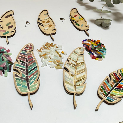 DIY Mosaic Feather Kit