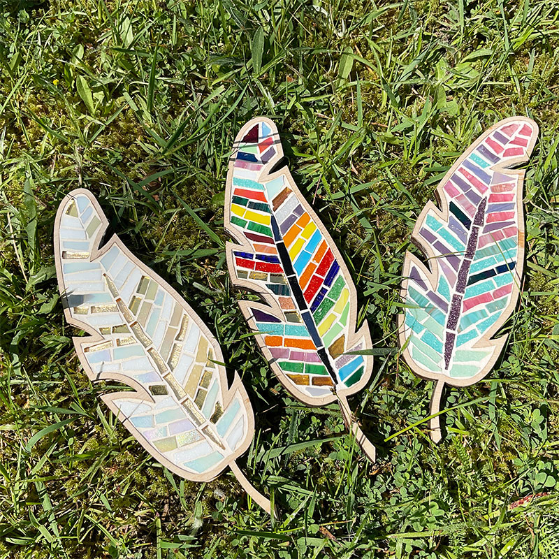 DIY Mosaic Feather Kit