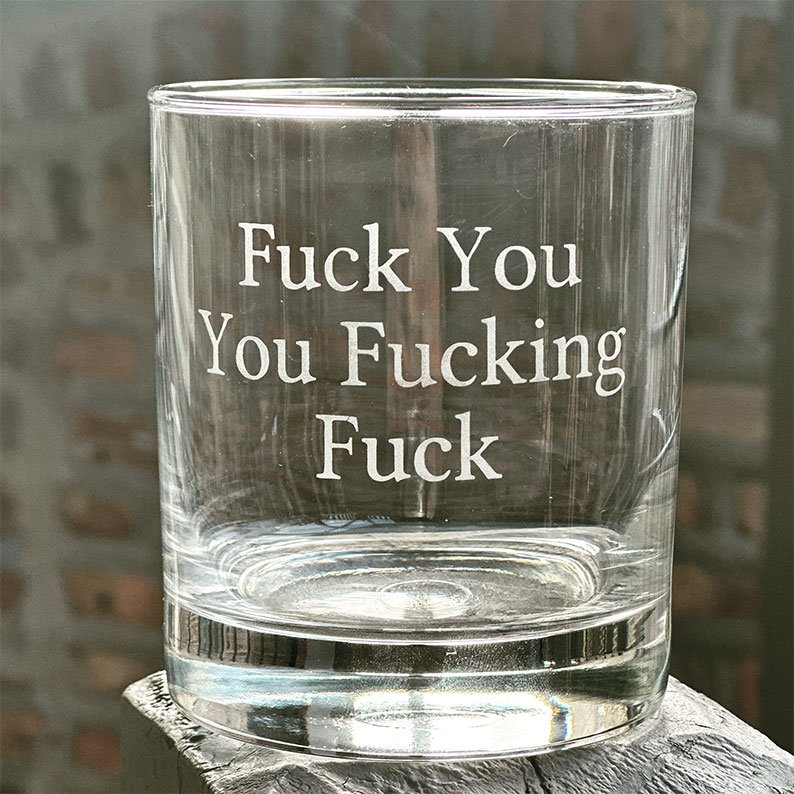 Funny Whiskey Glass