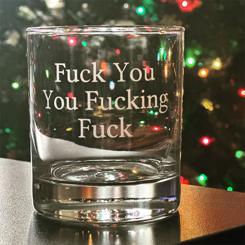 Funny Whiskey Glass