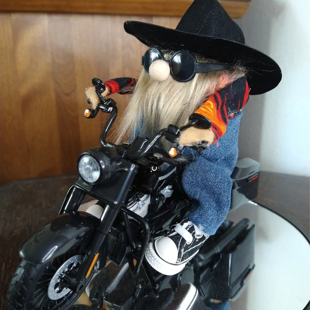 Motorcycle Riding Gnome