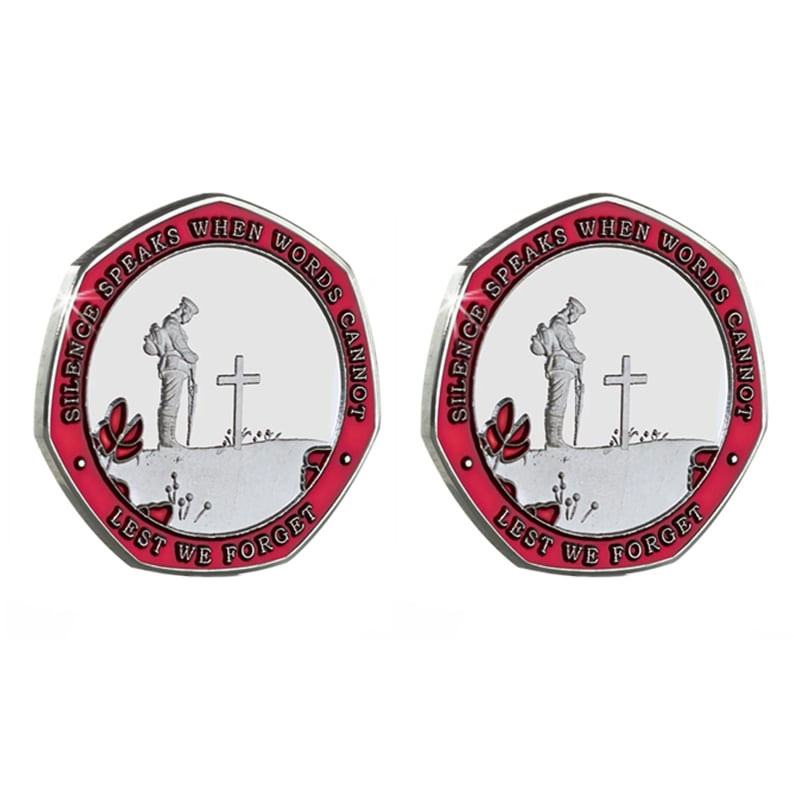 Armistice/Remembrance Commemorative with Embroidered Poppy