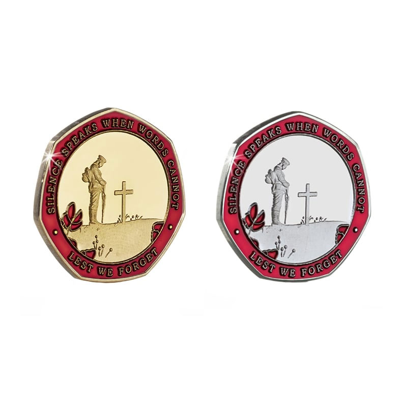 Armistice/Remembrance Commemorative with Embroidered Poppy