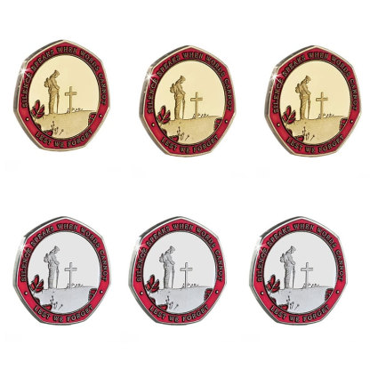 Armistice/Remembrance Commemorative with Embroidered Poppy