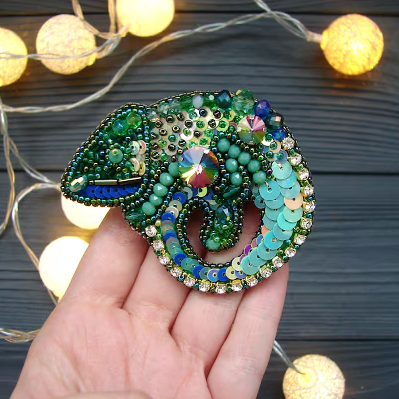 DIY Beaded Brooch Kit