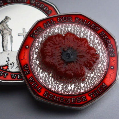 Armistice/Remembrance Commemorative with Embroidered Poppy