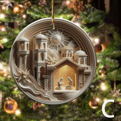 Unique Nativity Scene Ornament