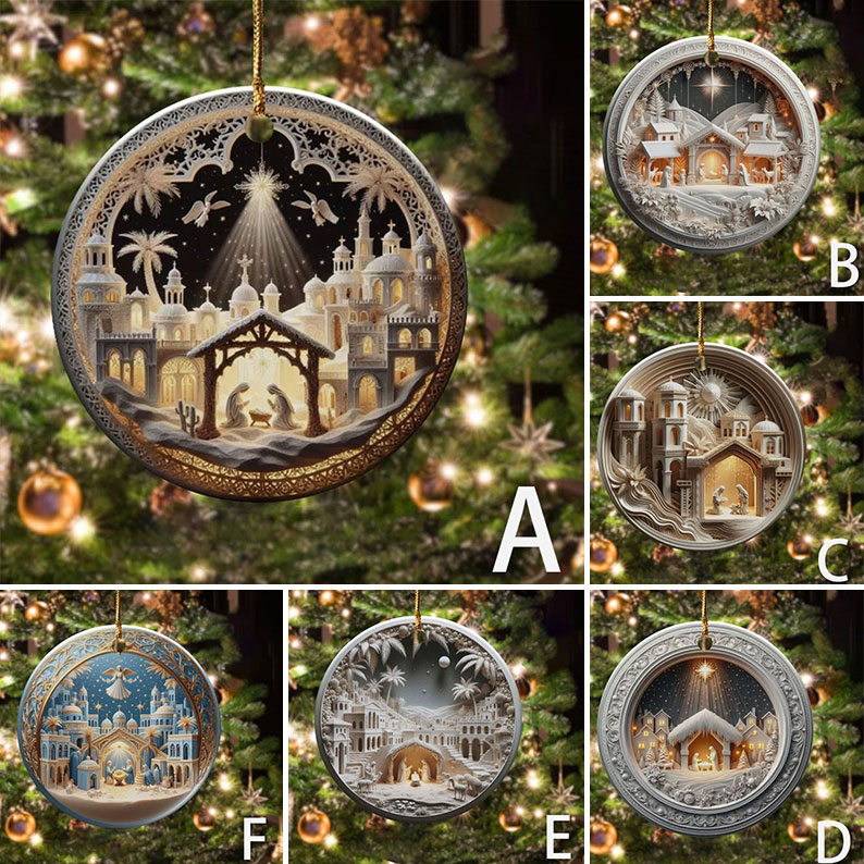 Unique Nativity Scene Ornament