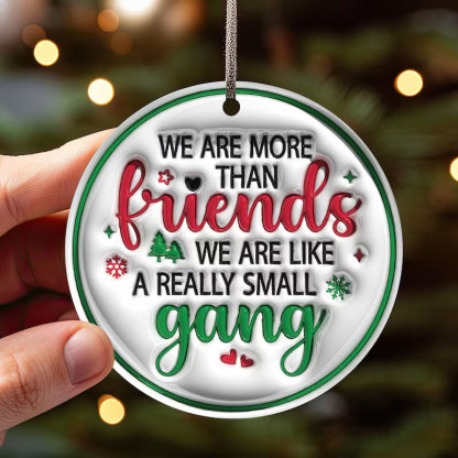 Besties Christmas Round Ornament