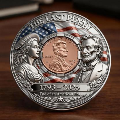🏆Flash Sale 60% OFF - “The Last Penny / The Last Cent” American Legacy Commemorative Coin 🇺🇸🪙