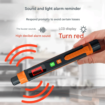 Natural Gas Leak Detector, With Audible & Visual Alarm