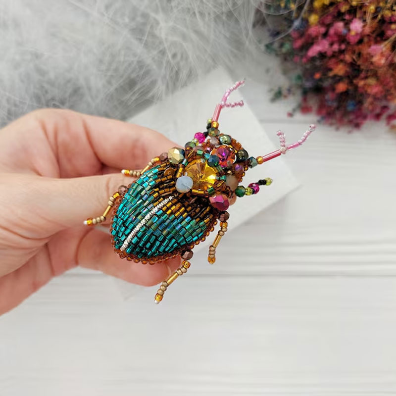 DIY Beaded Brooch Kit