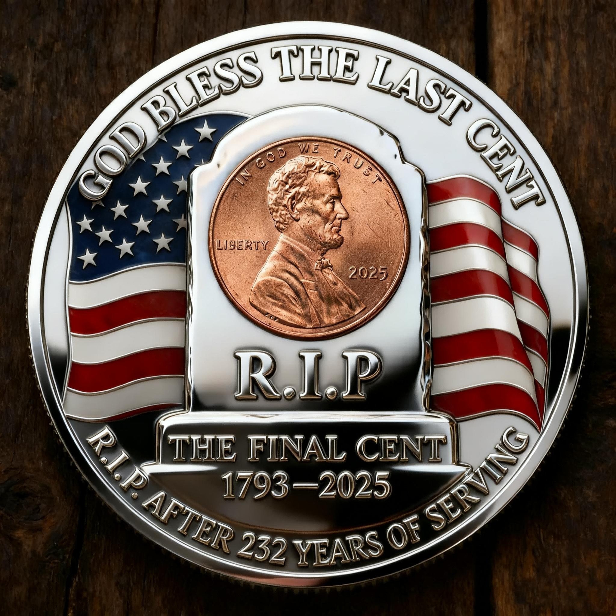 🏆Flash Sale 60% OFF - The Last Cent Commemorative Coin - Smooth version
