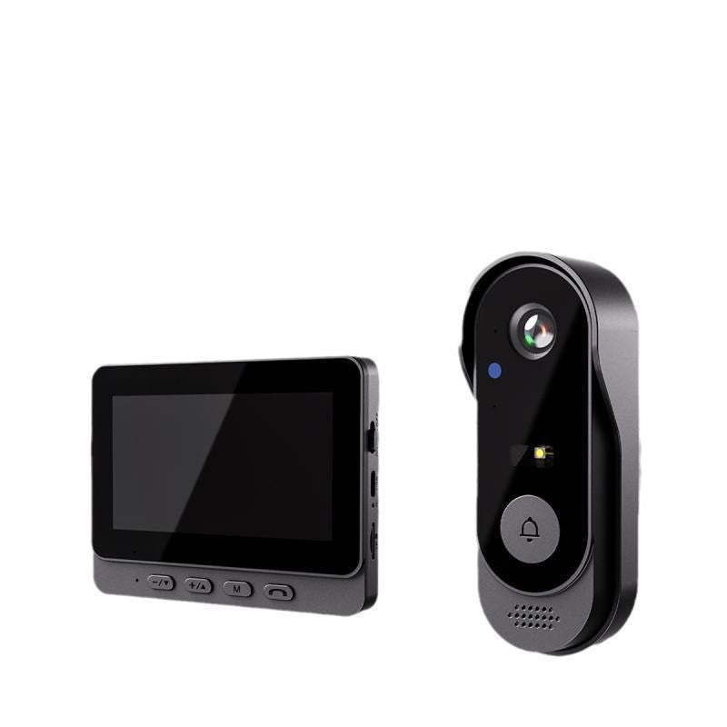 Wireless Doorbell Camera: 1080P, 170° Viewing Angle, 4.3-Inch Screen, IPX65 Outdoor Waterproof, Night Vision
