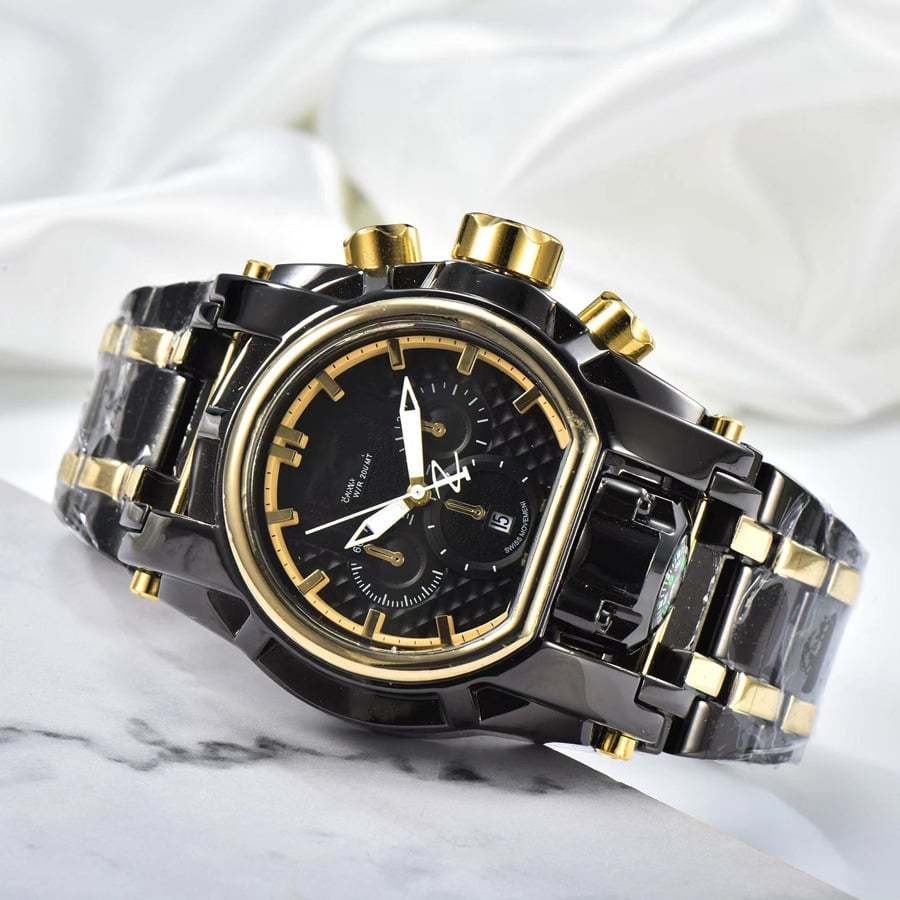 Large dial compass sports watch