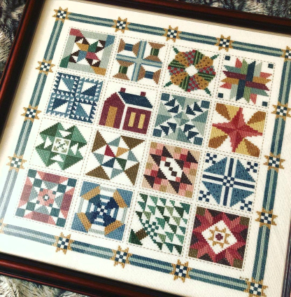 Barn Tiles Quilt Cross Stitch Kit