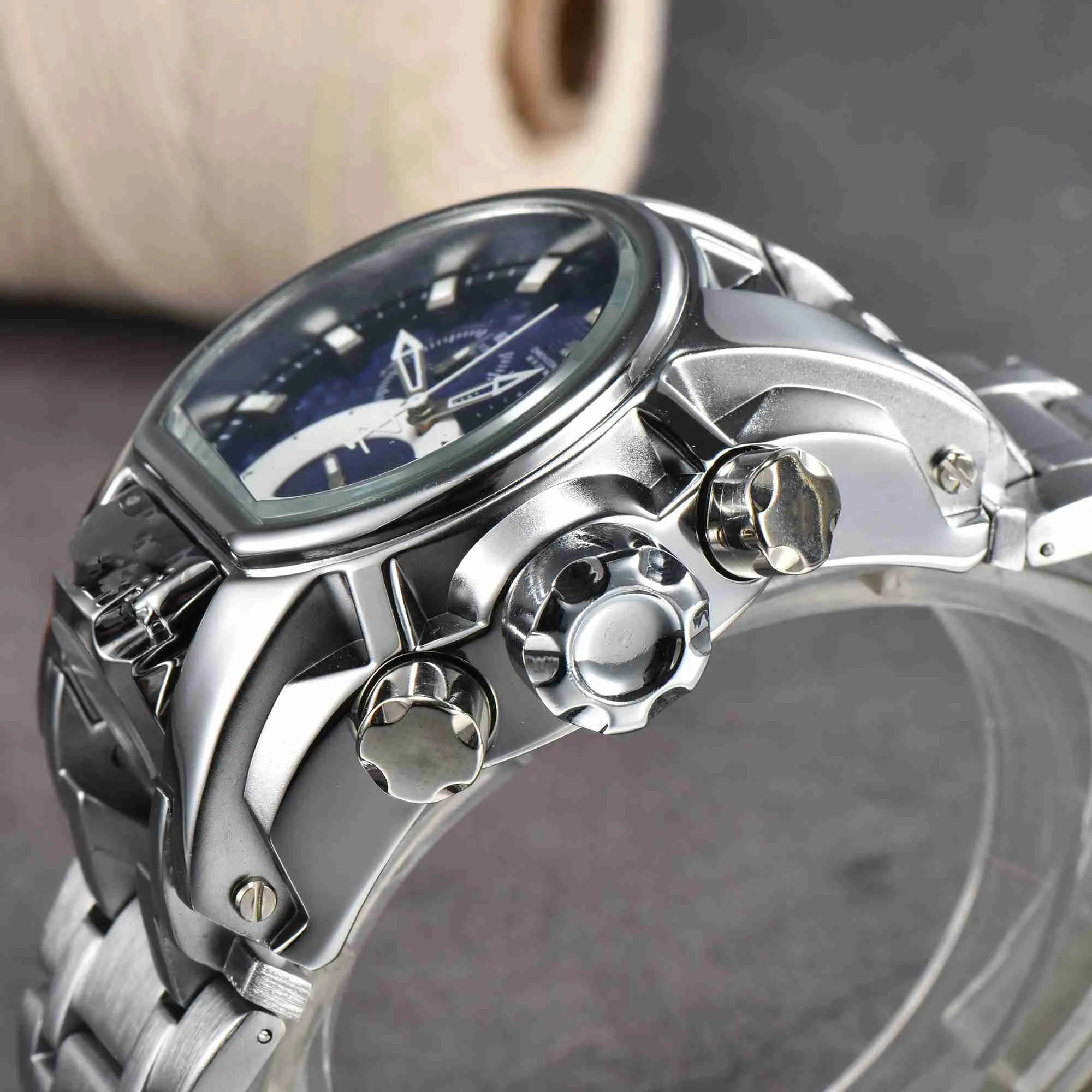 Large dial compass sports watch