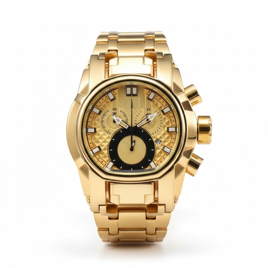 Large dial compass sports watch