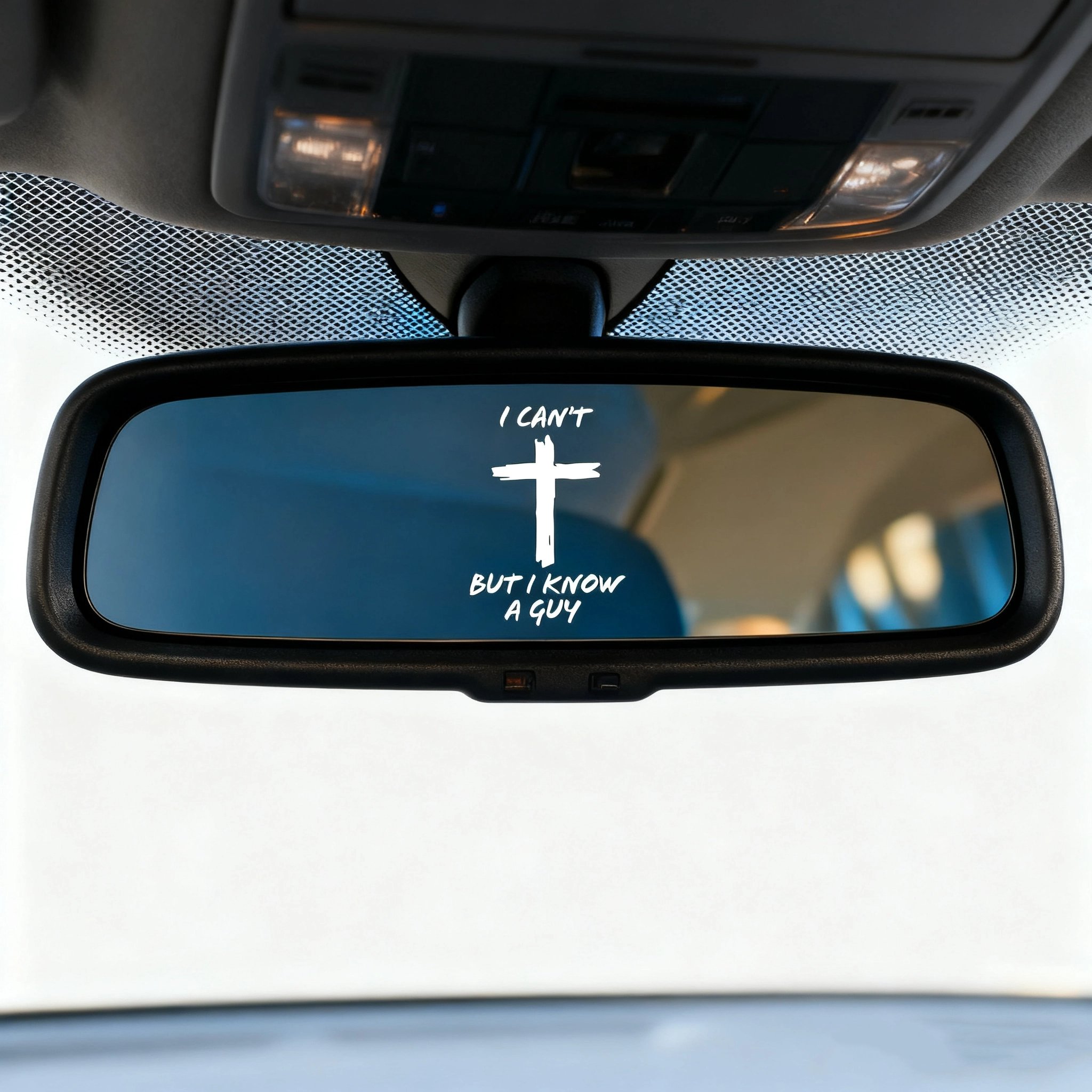 🚗✨"I Can't But I Know A Guy" Christian Car Decal Sticker - Premium Vinyl