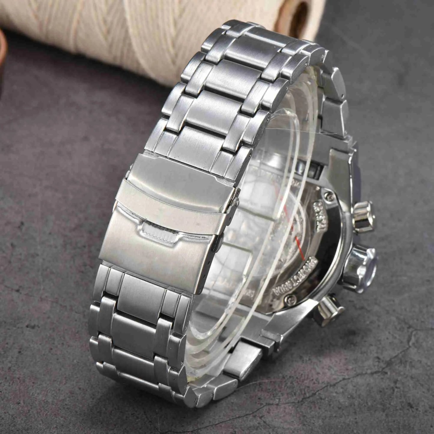 Large dial compass sports watch