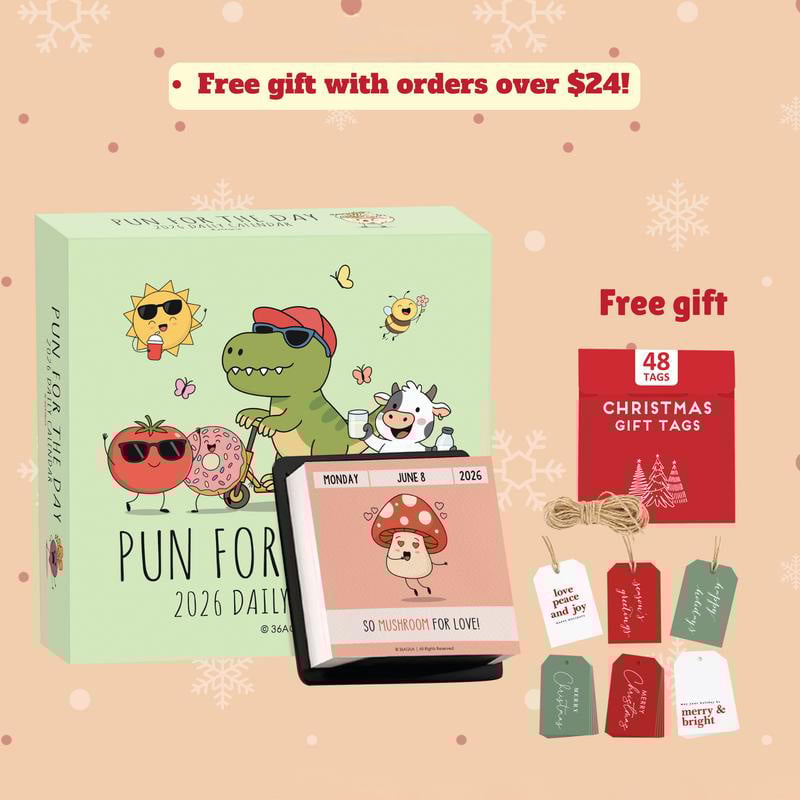 ✨2026 Punny Motivational Desk Calendar📅